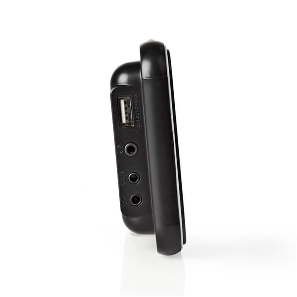 Nedis Digital vækkeur Radio | LED Display | 1x 3.5 mm Audio Input | Tidsprojektion | AM / FM | Snooze funktion | Sleep timer | Antal alarmer: 2 | Sort