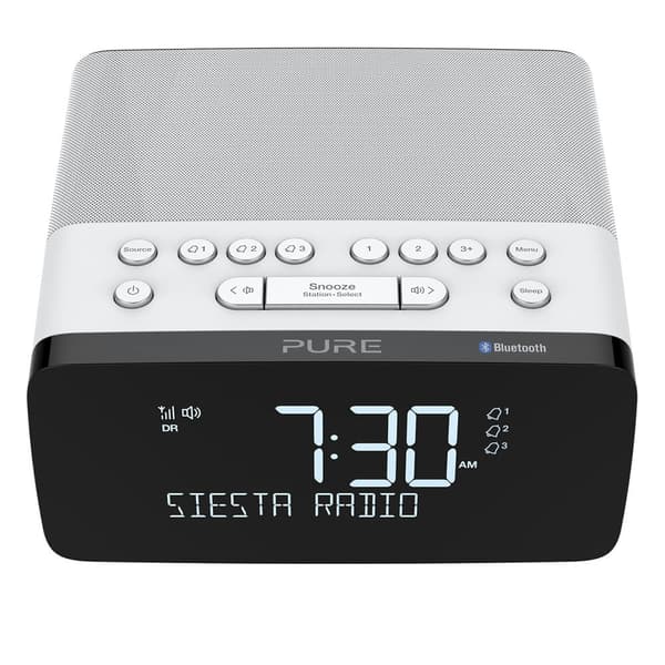 PURE FM/DAB/DAB+/BT/Qi Siesta Charge Kelloradio Polar