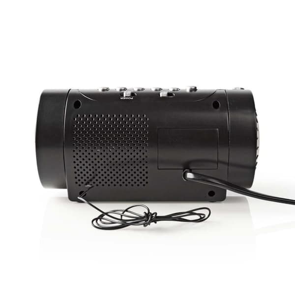 Nedis CLAR005BK digitaalinen kelloradio 0,9 tuuman LED-näytöllä Fm Double Alarm Torkku