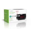Pikkukuva 8 / 8: Nedis CLAR005BK digitaalinen kelloradio 0,9 tuuman LED-näytöllä Fm Double Alarm Torkku