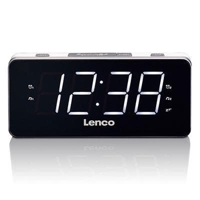 Lenco CR-18 Klockradio Vit