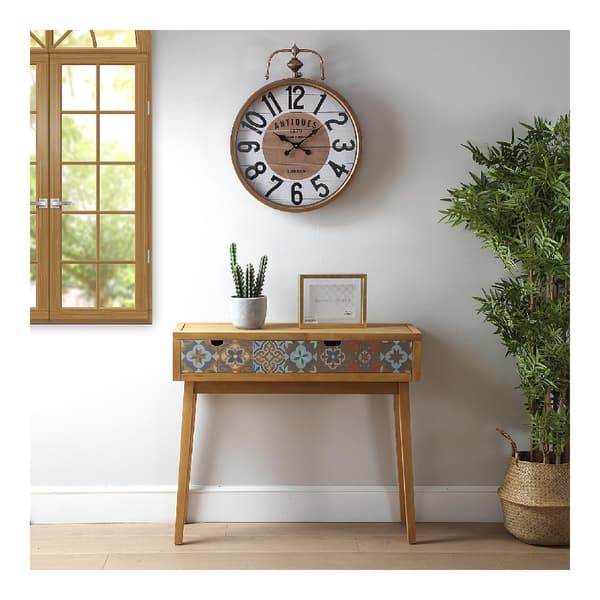 Veggklokke Versa Antiques Metall (6 x 60 x 48 cm)