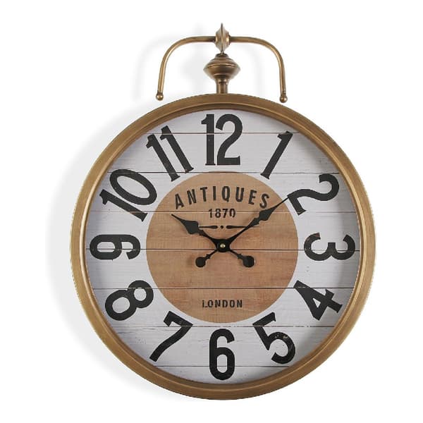Veggklokke Versa Antiques Metall (6 x 60 x 48 cm)