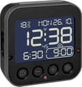 Miniatyrbild 1 av 5: TFA 60.2552.01 radioväckarklocka svart alarm gånger 2 (60.2552.01)
