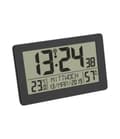Miniatyrbild 3 av 6: TFA Dostmann 60.2557.01 Radiostyrd klocka 206 mm x 30 mm x 130 mm Svart stor skärm (60.2557.01)
