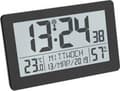 Miniatyrbild 6 av 6: TFA Dostmann 60.2557.01 Radiostyrd klocka 206 mm x 30 mm x 130 mm Svart stor skärm (60.2557.01)