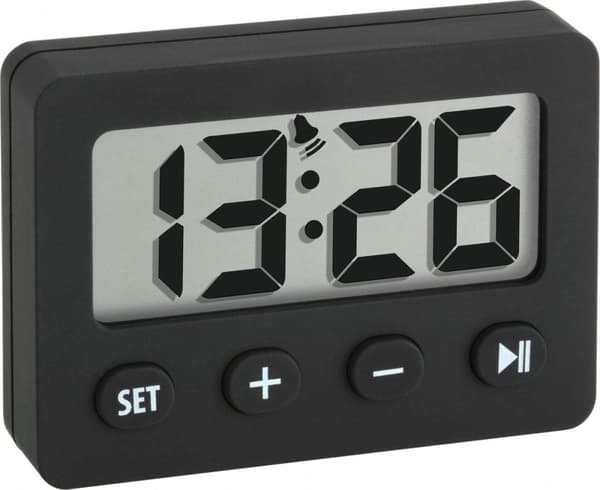 Digitalt vækkeur med timer og stopur (60-2014-01)