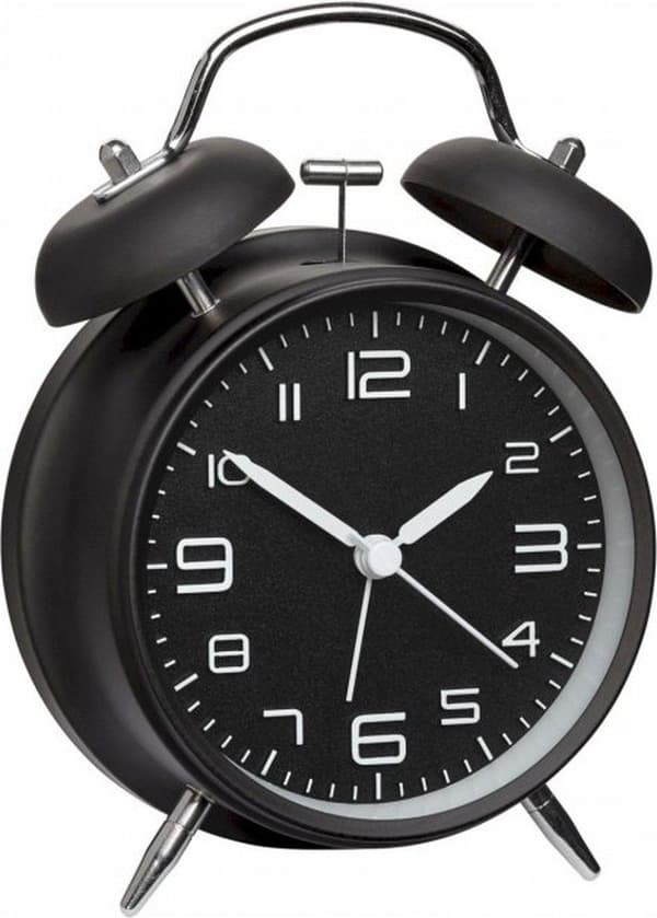 TFA Mekanisk väckarklocka 60.1025 Svart Alarm Times 1 (60.1025)