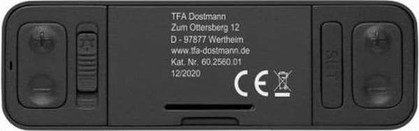 TFA Dostmann 60.2560.10 radioväckarklocka antracitalarm gånger 1 (60.2560.10)