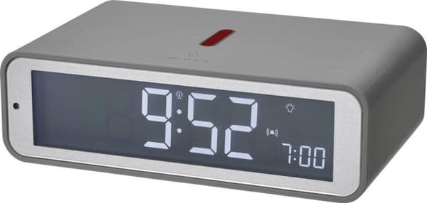 TFA Dostmann 60.2560.15 radioväckarklocka grå alarm gånger 1 (60.2560.15)