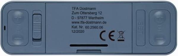 TFA Dostmann 60.2560.06 radioväckarklocka blå alarm gånger 1 (60.2560.06)