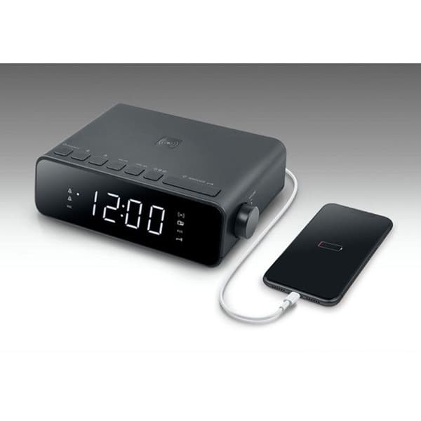 Radio-väckarklocka Muse M-175 WI - MUSE - Väckarklocka - Svart - Vit - Radio - Justerbar belysning av displayen