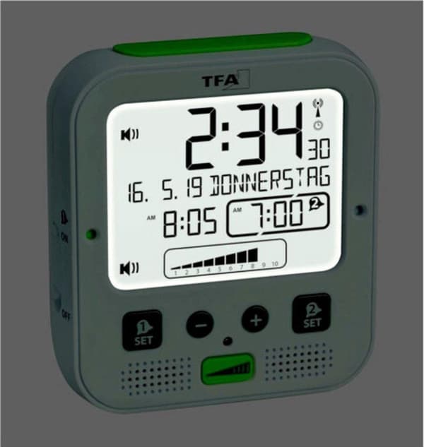 TFA 60.2538.02 Boom High Performance Radio Alarm Clock (60.2538.02)