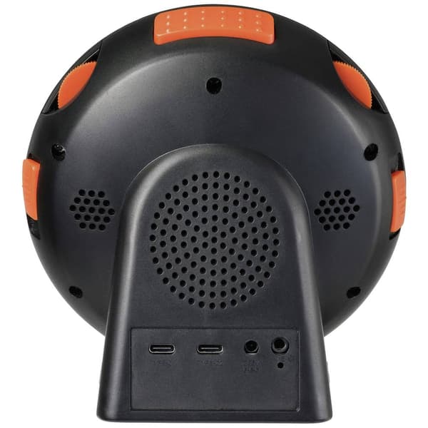 Sygonix SY-5266562 Elektronisk Väckarklocka Svart Flourescerande Siffror 2 timertid