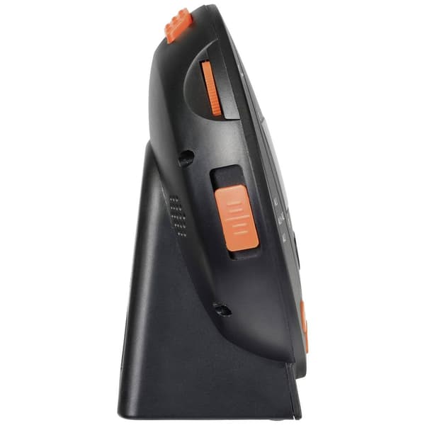 Sygonix SY-5266562 Elektronisk Väckarklocka Svart Flourescerande Siffror 2 timertid