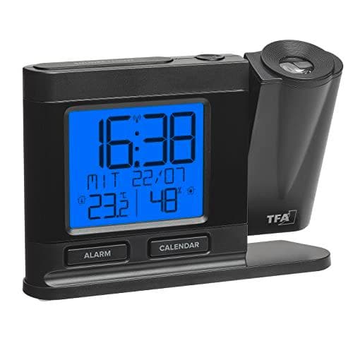 TFA Dostmann 60.5017.01 radioväckarklocka svart alarm gånger 1 (60.5017.01)