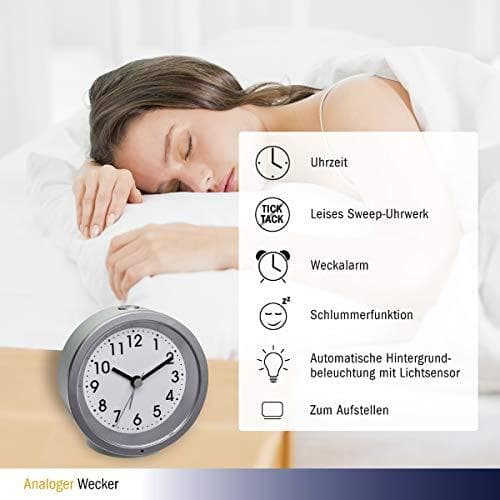 TFA Dostmann 60.1034.04 kvarts väckarklocka mint alarm gånger 1 (60.1034.04)