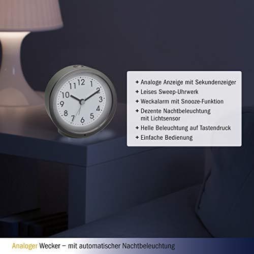 TFA Dostmann 60.1034.04 kvarts väckarklocka mint alarm gånger 1 (60.1034.04)