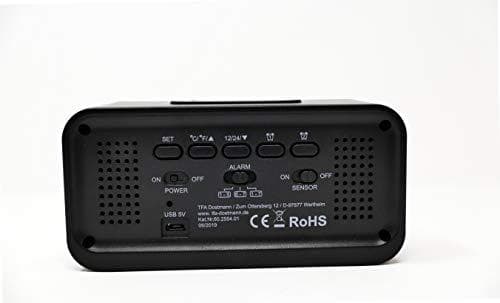TFA-Dostmann BOXX digitalt vækkeur sort (60.2554.01)