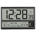 Miniatyrbild 2 av 5: TFA Dostmann 60.4524.01 Radioväggklocka 360 cm x 28 mm x 235 mm Svart stor display (60.4524.01)