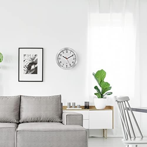 TFA Dostmann 60.3546.02 radioseinäkello 25 cm x 4 cm alumiini (harjattu) (60.3546.02)