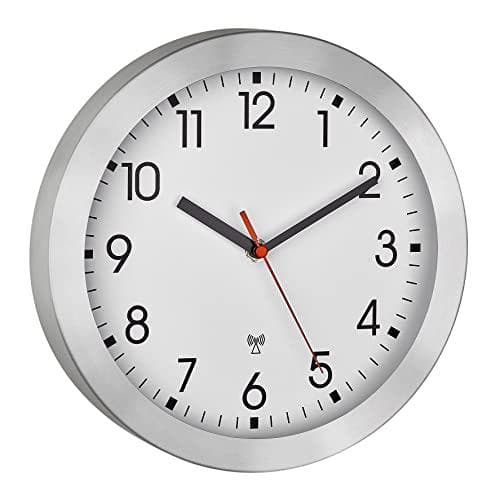 TFA Dostmann 60.3546.02 radio vægur 25 cm x 4 cm aluminium (børstet) (60.3546.02)
