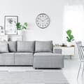 Pikkukuva 3 / 4: TFA Dostmann 60.3548.02 Radio seinäkello 508 mm x 65 mm valkoinen, hopea, suuri näyttö (60.3548.02)