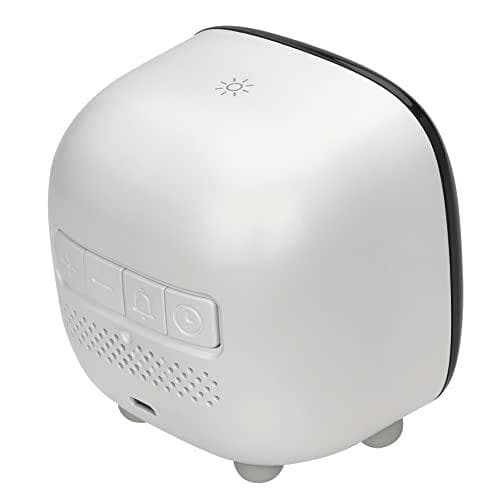 TFA Dostmann 60.2034.02 kvarts väckarklocka vit alarm gånger 2 (60.2034.02)