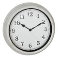 Miniatyrbillede 2 af 6: TFA Dostmann 60.3067.02 quartz udendørs ur 380 mm x 63 mm hvidt stænksikkert, stort display (60.3067.02)