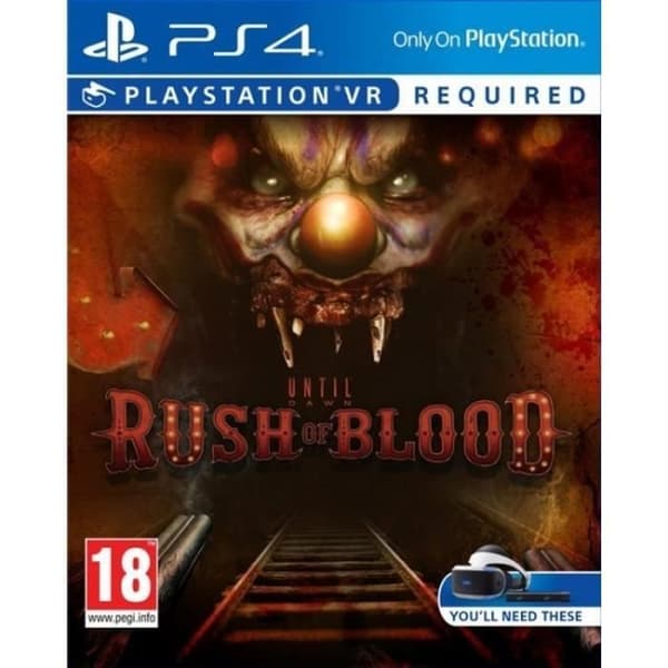 Videospel - Rush Of Blood - PS4 - Färg Svart - Vuxenpublik - Blandad Genre- USED