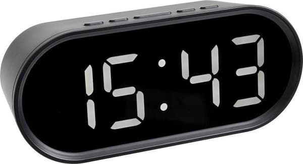TFA Dostmann 60.2025.01 Herätyskello Quartz Black Herätysajat: 1