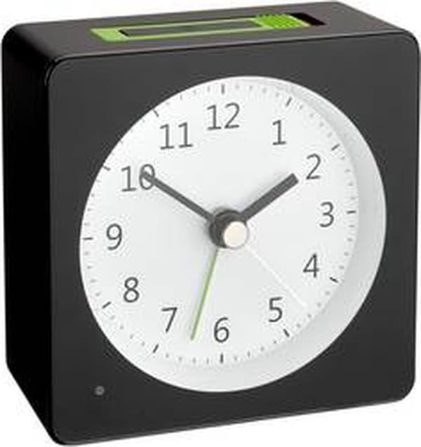 TFA Dostmann 60.1031.01 Alarm Clock Quartz Black Alarmtider: 1