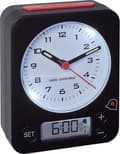 Miniatyrbillede 2 af 7: TFA 60.1511.01.05 - Vækkeur - Analog - Tal - Digital alarmindstilling - Radiostyret tidsvisning - Snooze - Baggrundslys - Sort