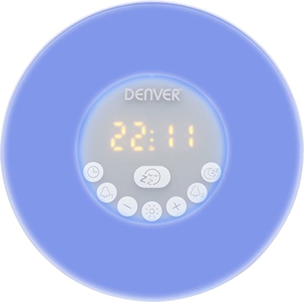 Denver CRLB-400 - Clockradio - Wakeup light - Moodlight - Bluetooth - Hvid