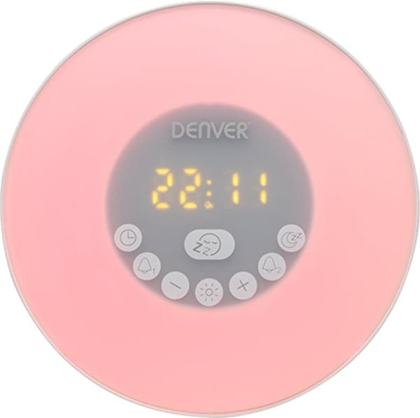 Denver CRLB-400 - Clockradio - Wakeup light - Moodlight - Bluetooth - Hvid