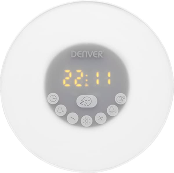 Denver CRLB-400 - Clockradio - Wakeup light - Moodlight - Bluetooth - Hvid