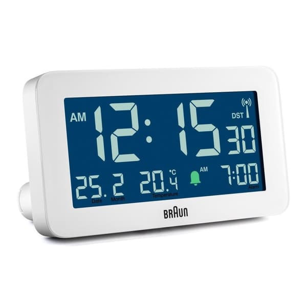 Braun BC10 - Digitalt vækkeur - Rektangel - Hvid - 12/24 timer - F,°C - LCD (67603)