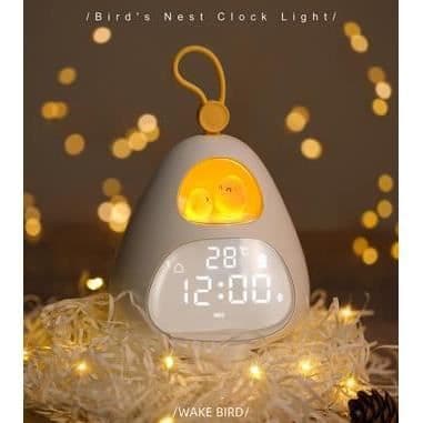 Fågelbo väckarklocka - NZ-0001 - 2400mAh batteri - 0,2W LED - 3 larm