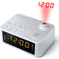 Miniatyrbild 1 av 2: MUSE M-178 P klockradio Vit - Dubbelt larm - Tidsprojektion - MP3/MP4-kompatibel