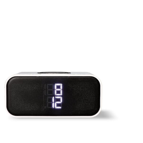 Ksix 10w Bluetooth Bluetooth Högtalare Med Alarm Och Radio Vit