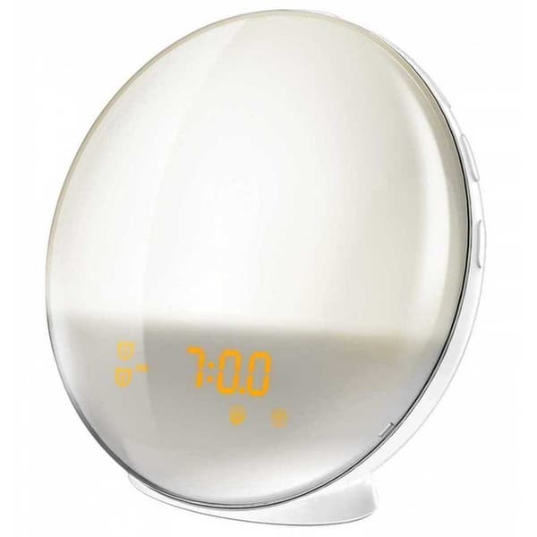 Muvit Io Ambient Lampa Med Wake Up Light Klockradio Vit