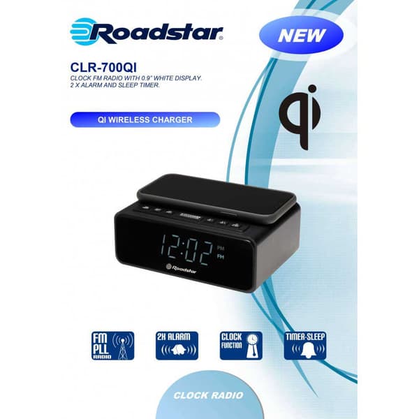 Roadstar Vækkeur Clr-700qi Sort