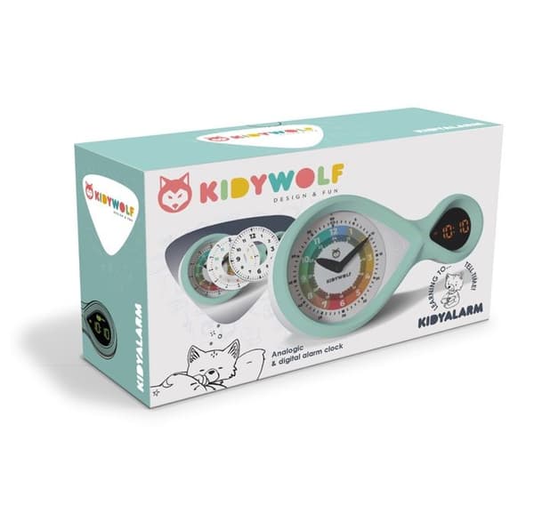Kidywolf - Kidyalarm Grön pedagogisk väckarklocka - NESPART