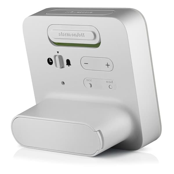 Braun lydløs hvit digital vekkerklokke BC09W