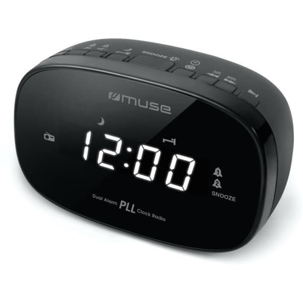Radio väckarklocka - MUSE - M-155 CR - Svart - Radio tuner - Inbyggd klocka
