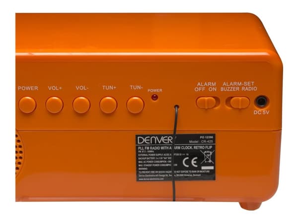 Denver CR-425 Clock-radio Orange