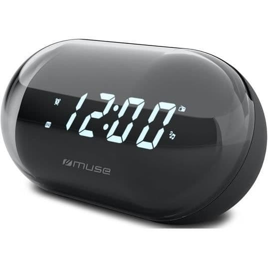 Radioväckare - MUSE - M-15 GL - PLL FM - Dubbel väckarklocka - Vit LED-display