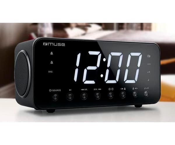 Muse Klockradio M-192 Cr Svart