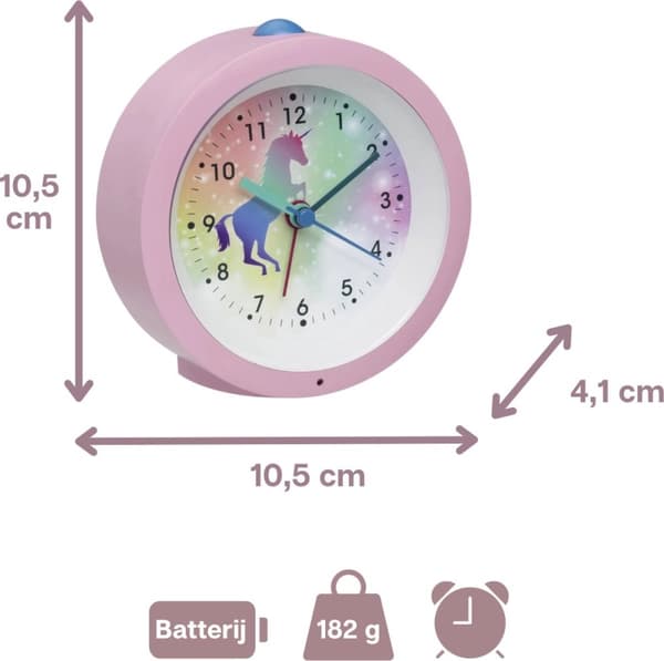 TFA Dostmann 60.1033.12 quartz vækkeur pink (60.1033.12)