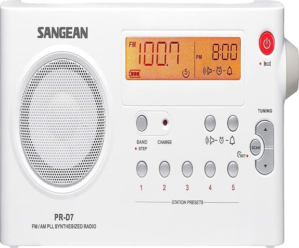 Sangean Pr-d7 Vækkeur Hvid One Size / EU Plug